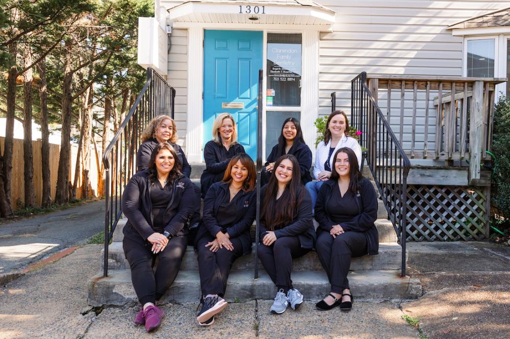 Staff group photo at Clarendon Family Dentistry